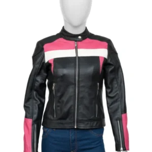 Womens Black And Pink Jacket